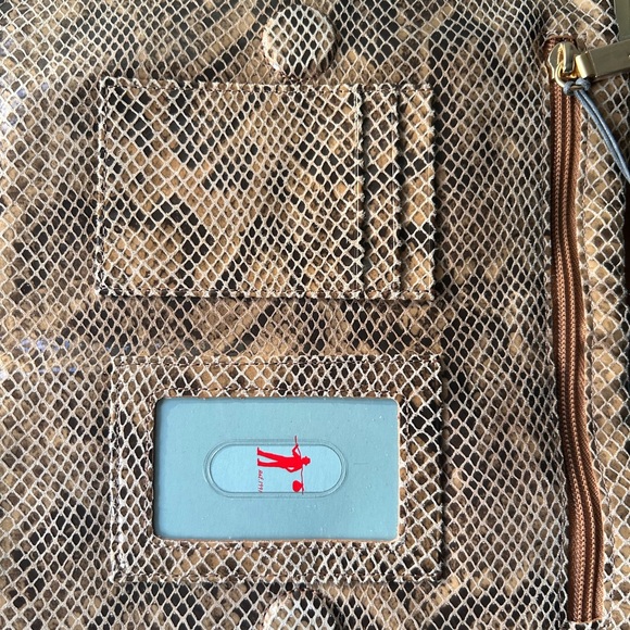 HOBO Brown Snake Pattern Clutch - Picture 6 of 7
